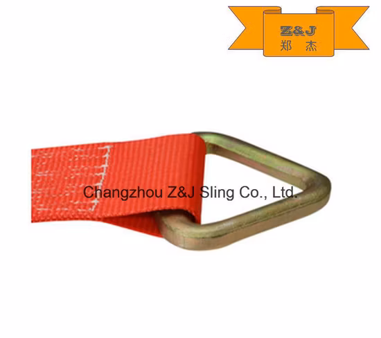 Correia de guincho com anel Delta e protetor de borda de 4 polegadas personalizado